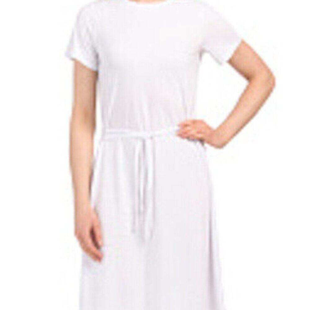 Theory Vormond Knit Lightweight Drawstring Dress M